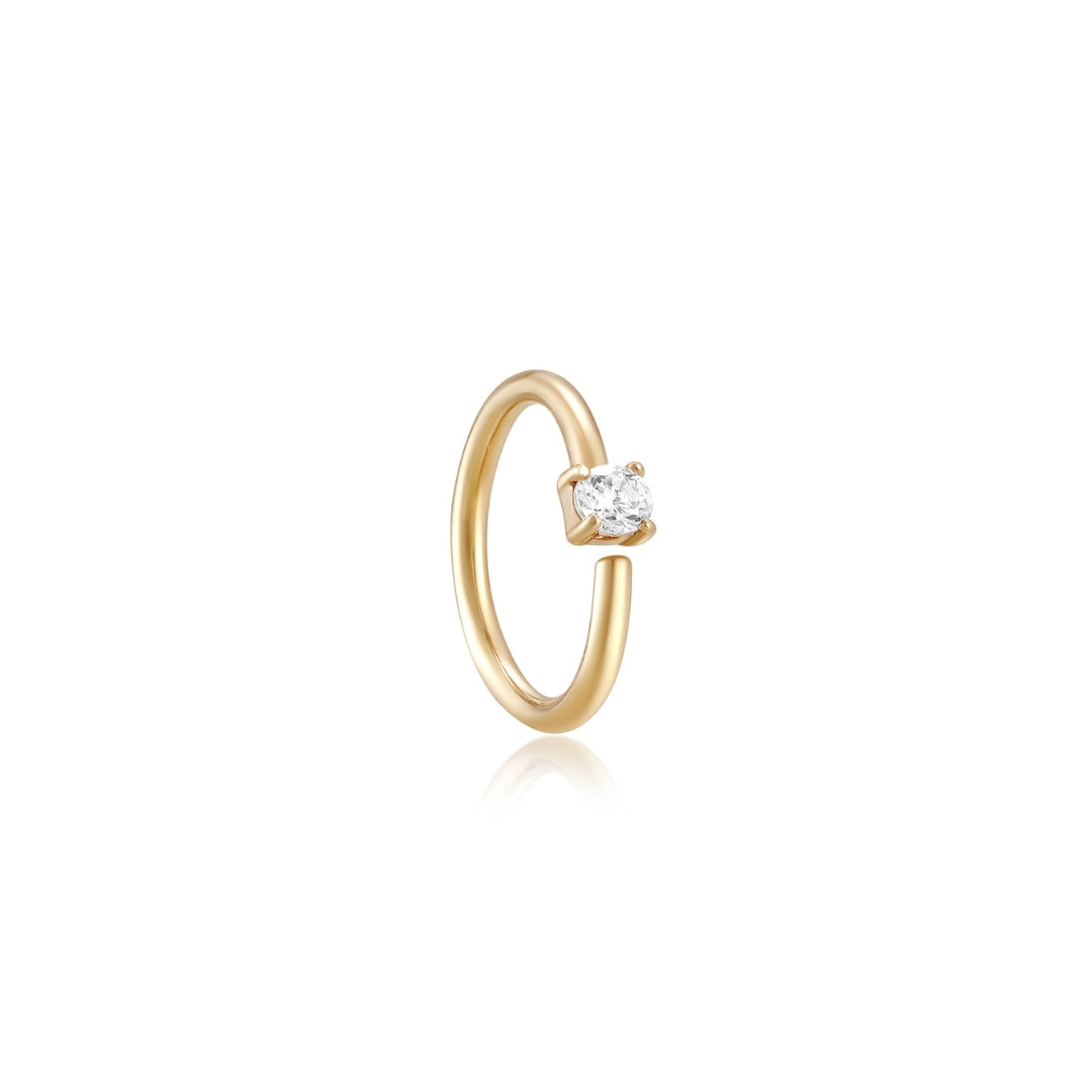 Single Topaz Hoop