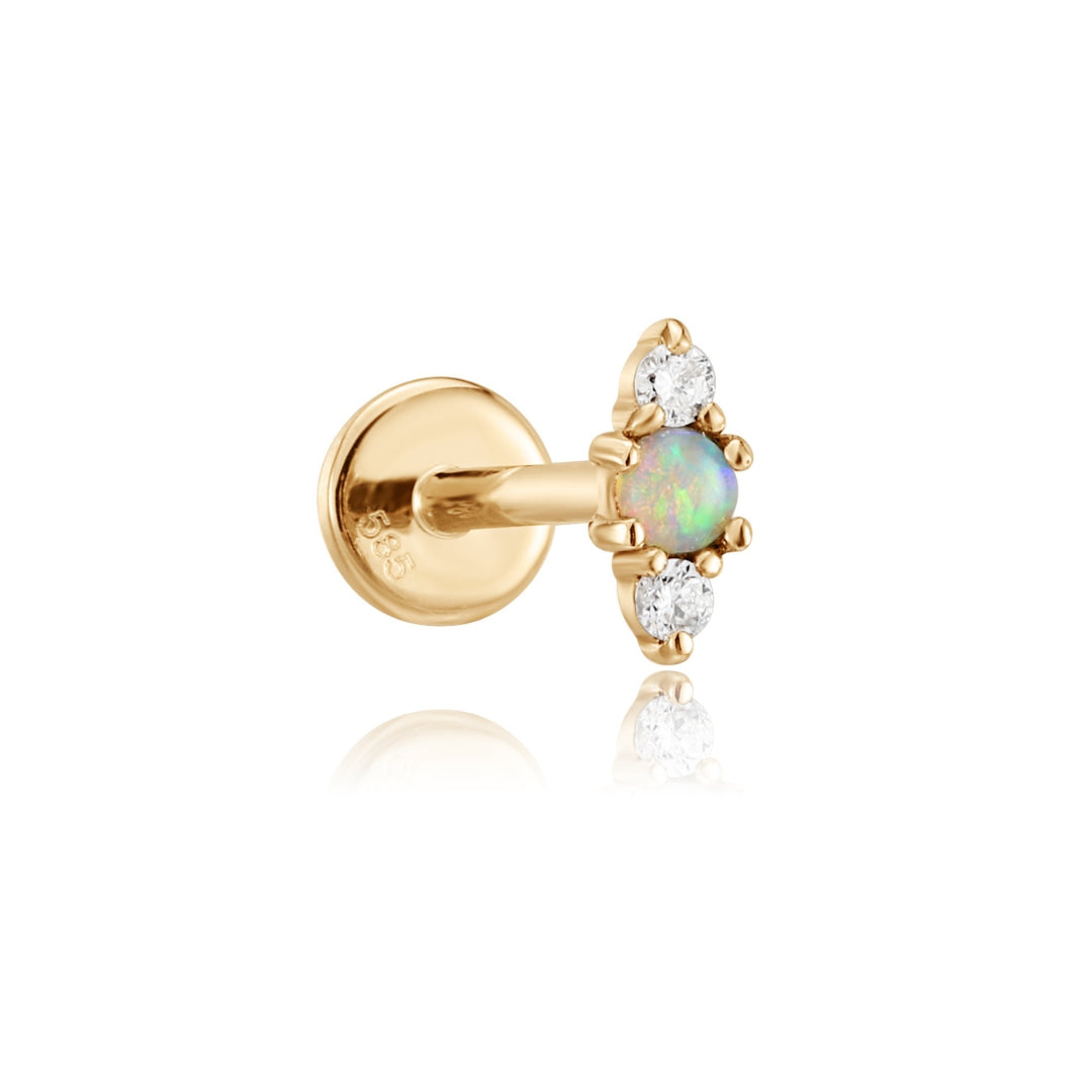 Small Opal Stud