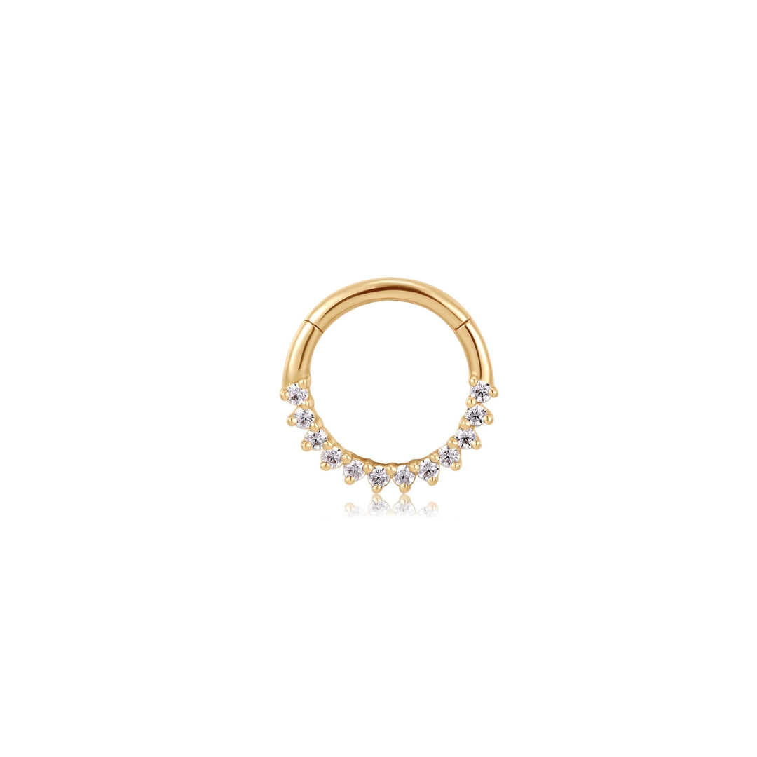 Topaz Spike Hoop
