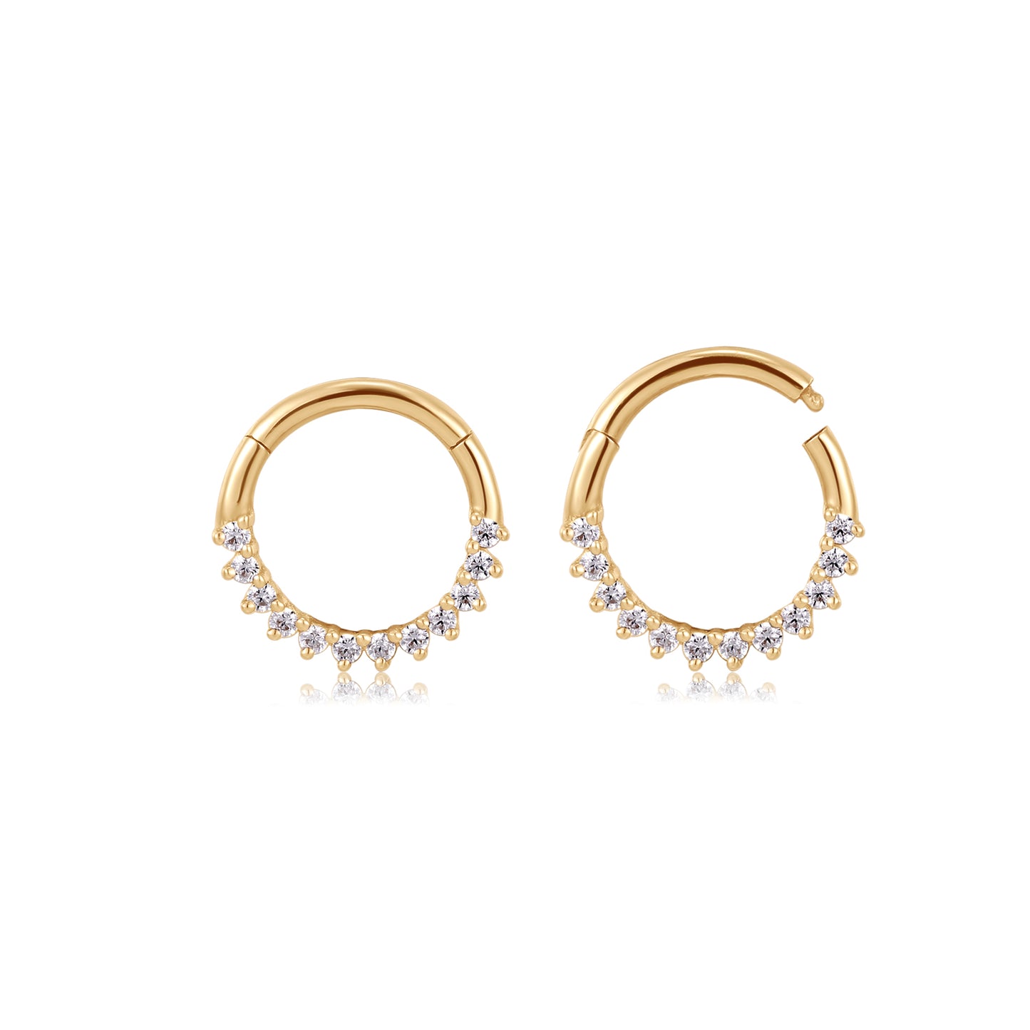 Topaz Spike Hoop