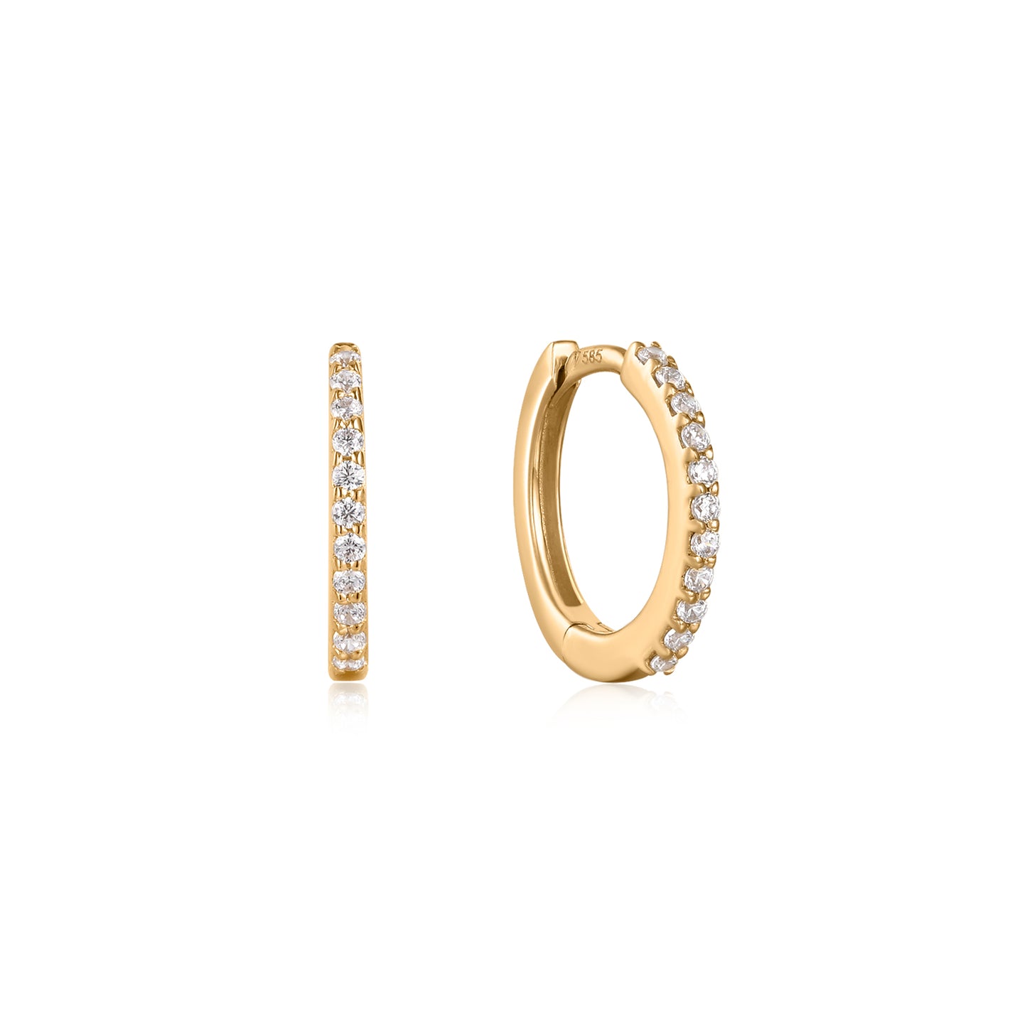 Shiny Topaz Hoop