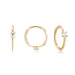 Single Topaz Hoop